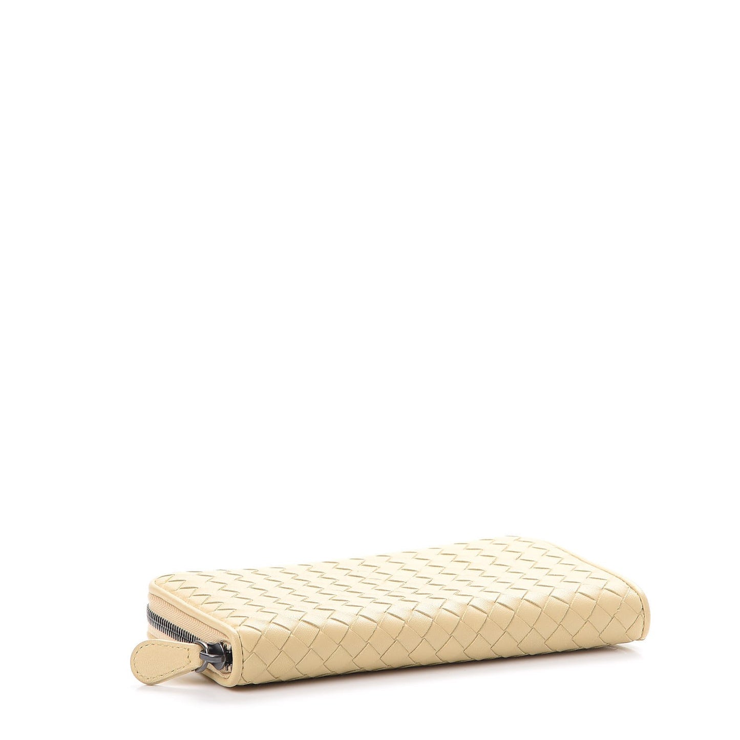 Nappa Intrecciato Zip Around Wallet Banane