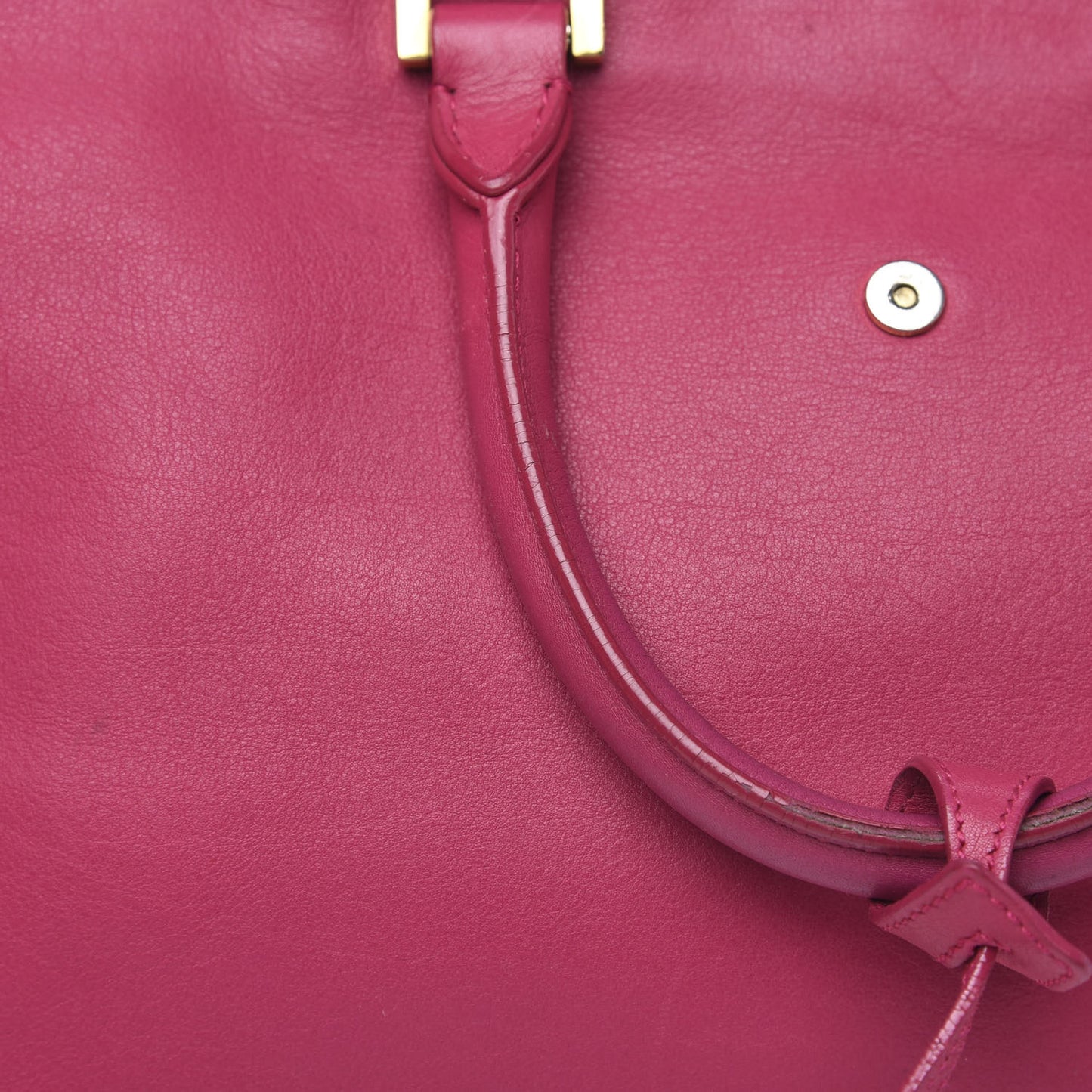 Calfskin Small Classic Y Cabas Fuchsia