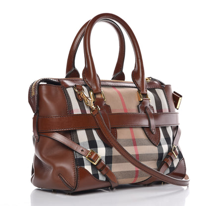 Burberry House Check Small Gladstone Dark Tan 3 of 11