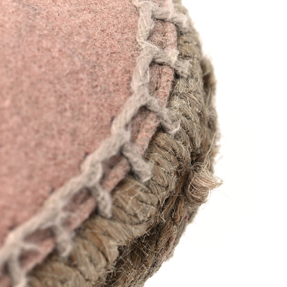 Chanel Tweed CC Espadrilles 37 Beige Pink Peach 18 of 19