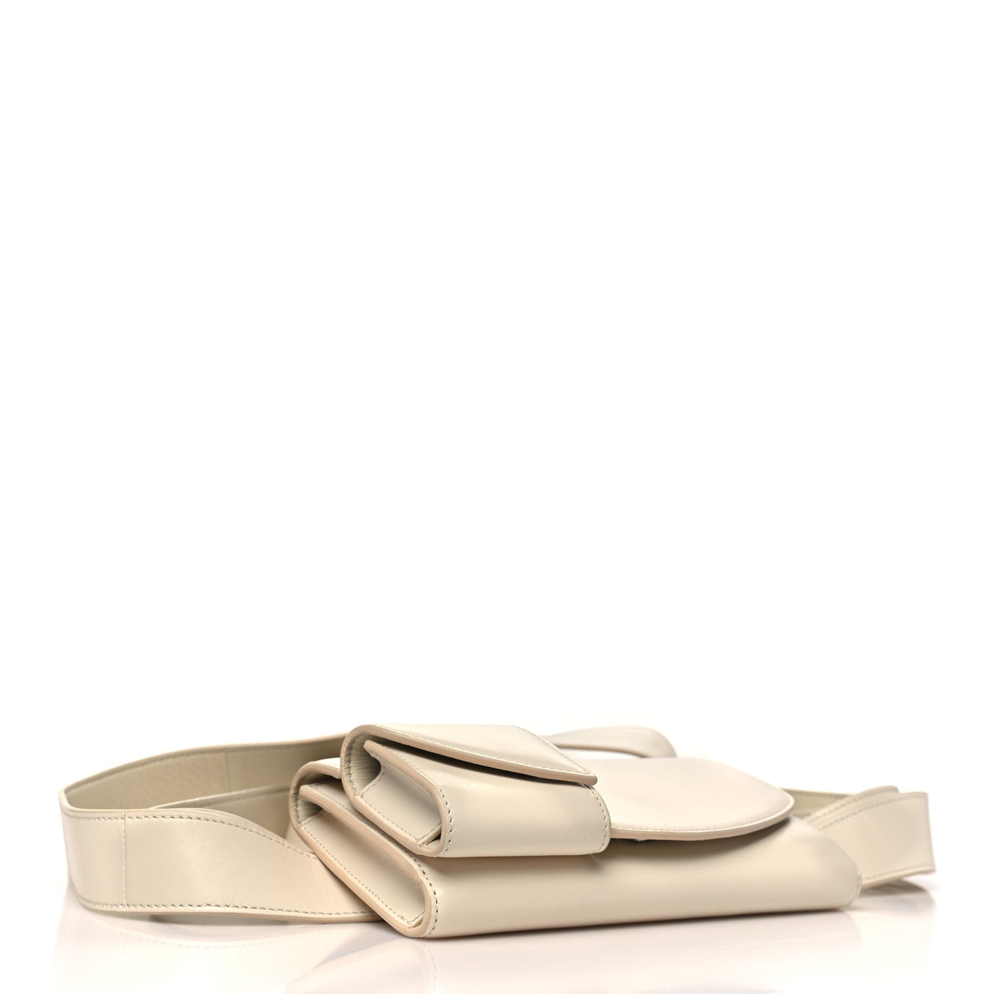 Smooth Calfskin Horizontal Belt Bag Ivory