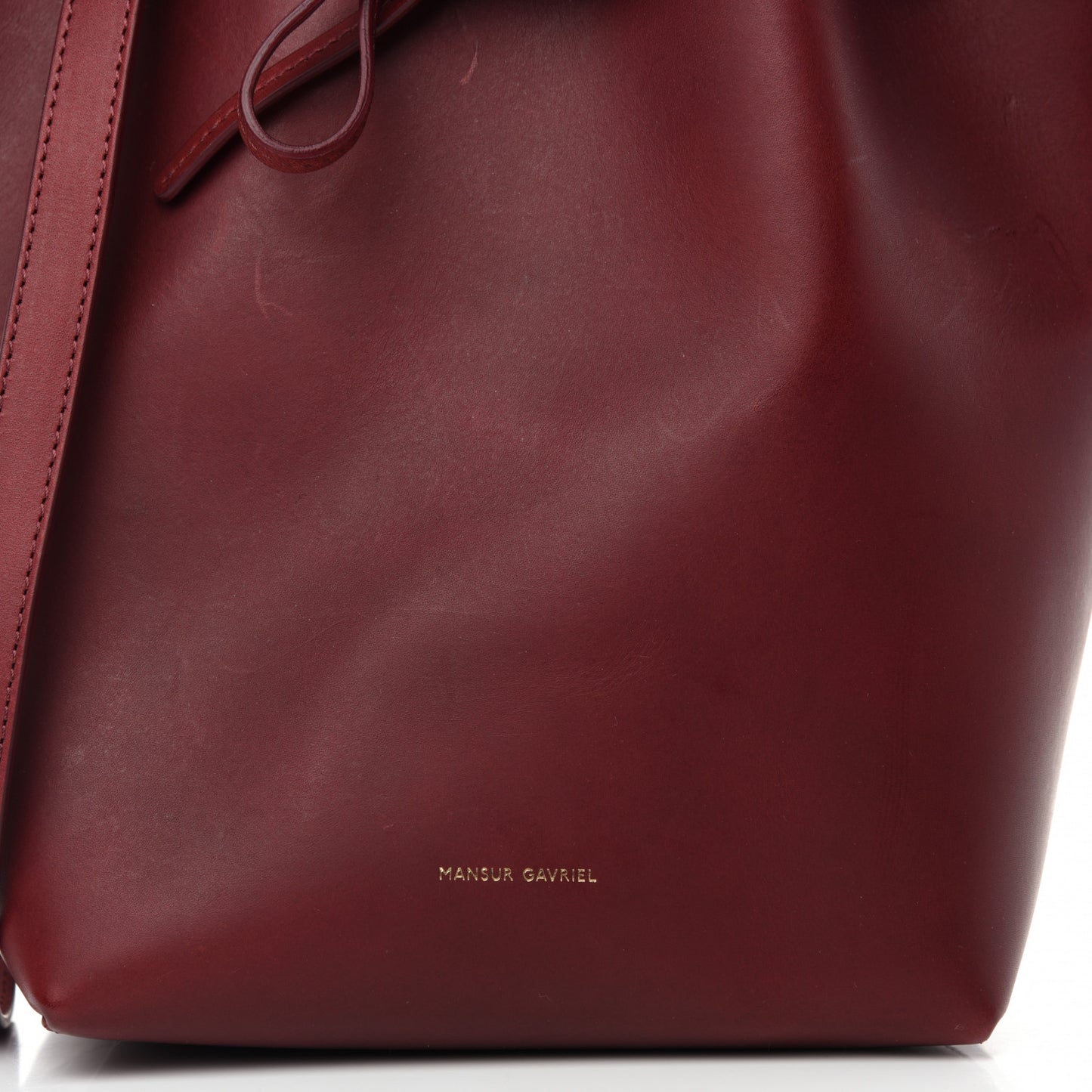 Calfskin Mini Bucket Bag Bordeaux