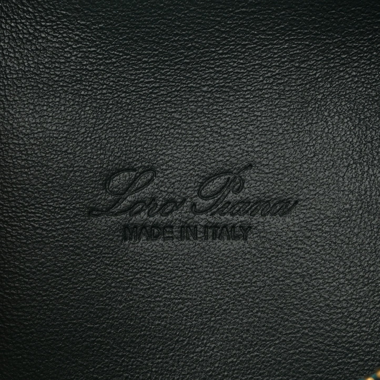 Grained Calfskin L19 Extra Pocket Pouch New Petrolio