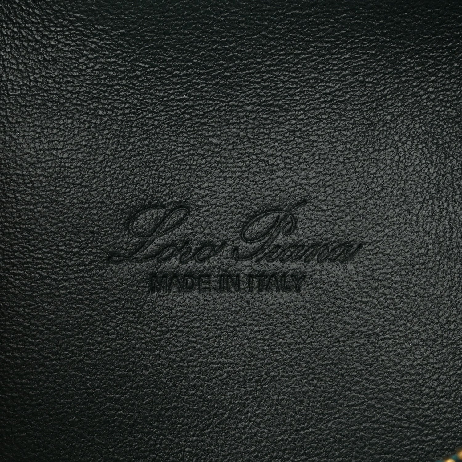Loro Piana Grained Calfskin L19 Extra Pocket Pouch New Petrolio 6 of 9