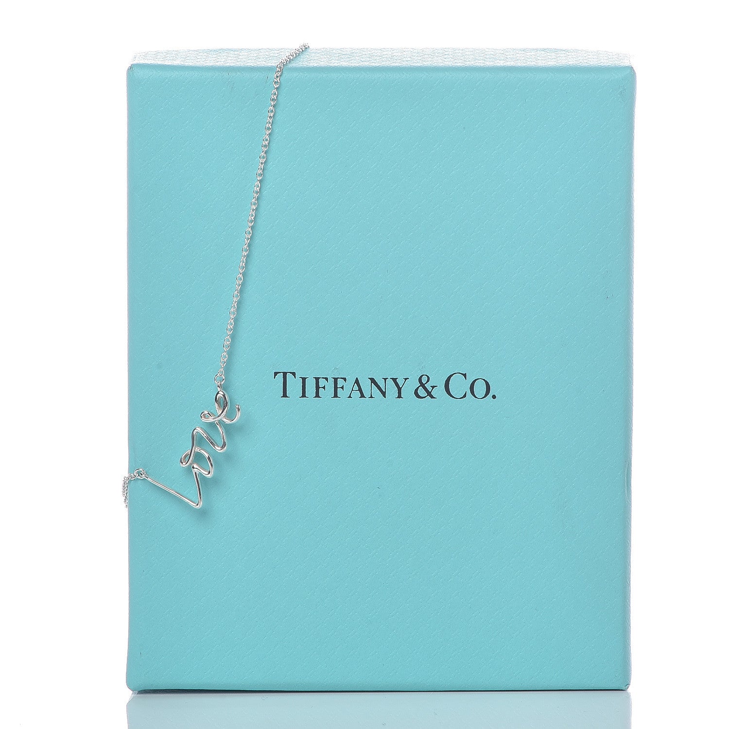 Tiffany Sterling Silver Paloma Picasso Graffiti Love Pendant Necklace 7 of 7