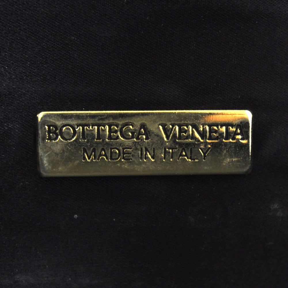 Bottega Veneta Vintage Crocodile Box Clutch Black 6 of 7