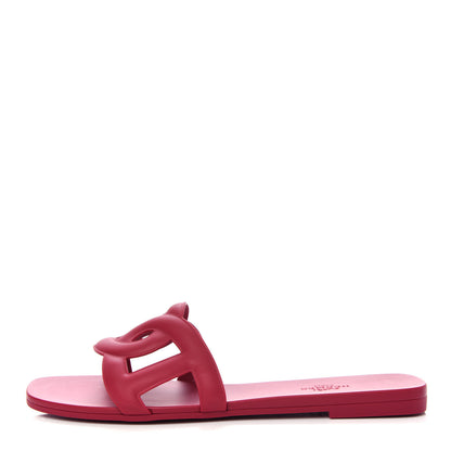 Hermes Rubber Aloha Sandals 38 Rose Baie 1 of 11