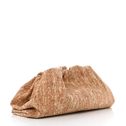 Bottega Veneta Cork The Pouch Oversized Clutch Natural 3 of 7