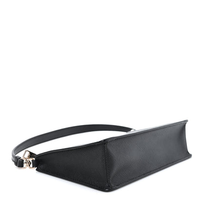 Prada Saffiano Lux Mini Shoulder Bag Black 4 of 11