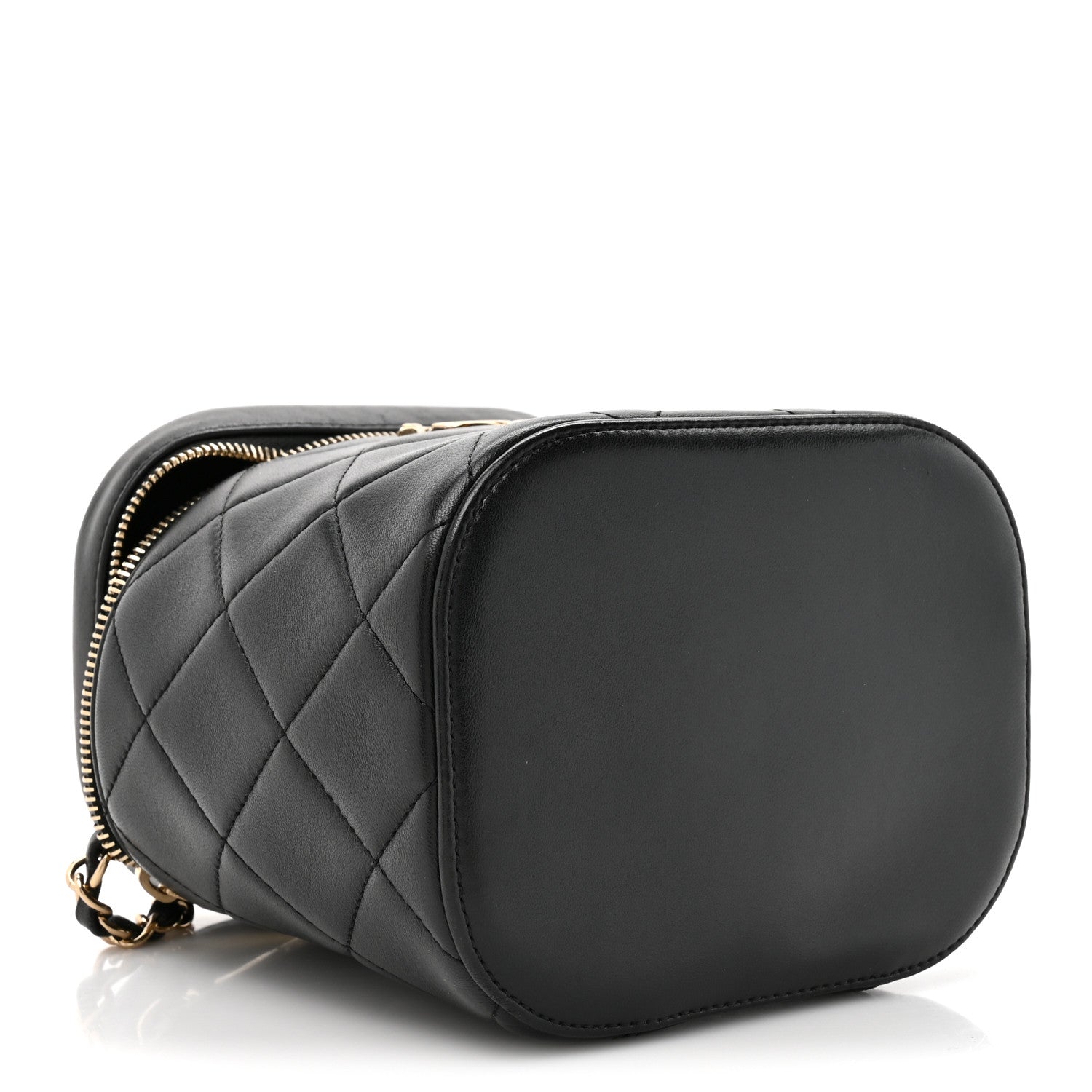 Chanel Lambskin Quilted Trendy Vanity Case Black 4 of 10