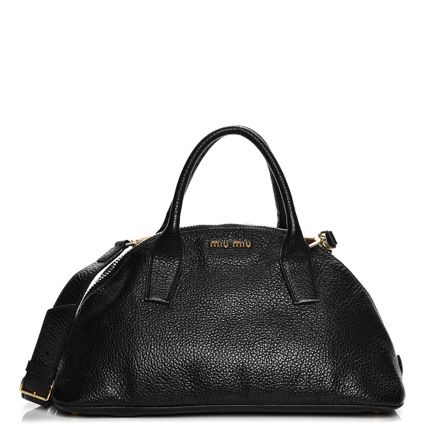 Goatskin Madras Bauletto Top Handle Tote Nero Black