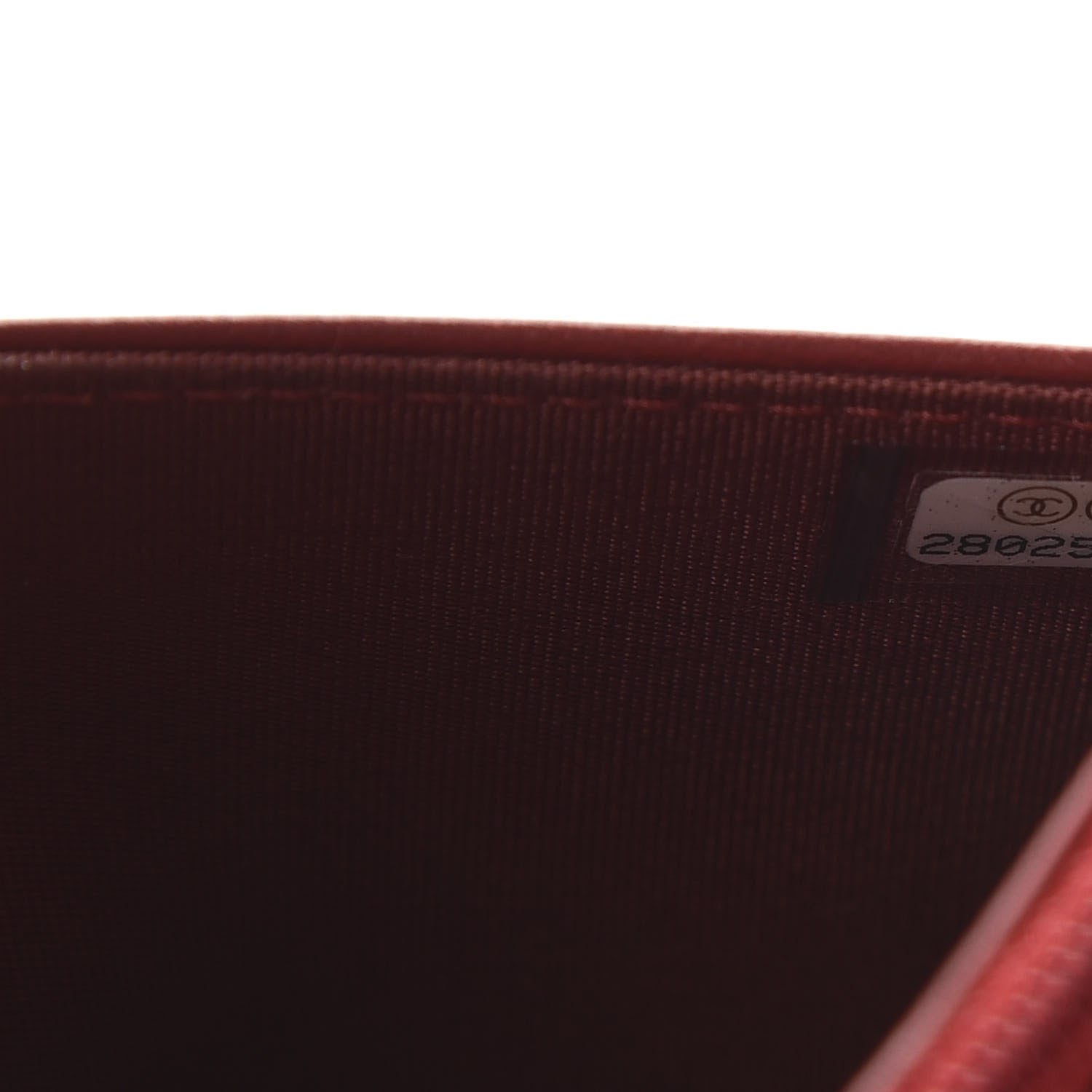 Chanel Caviar Quilted Boy Wallet On Chain WOC Red 9 of 11