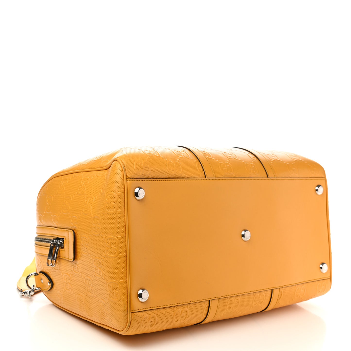 Calfskin GG Tennis Embossed Duffle Bag Crop