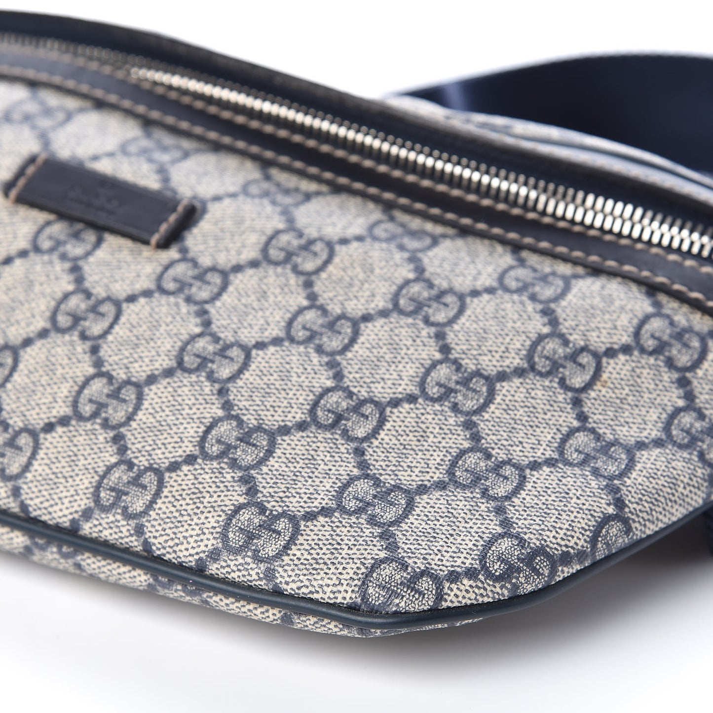 GG Plus Monogram Belt Bag Navy