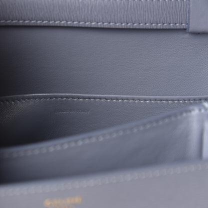 Celine Liege Calfskin Teen Classic Box Flap Bag Arctic Blue 6 of 11