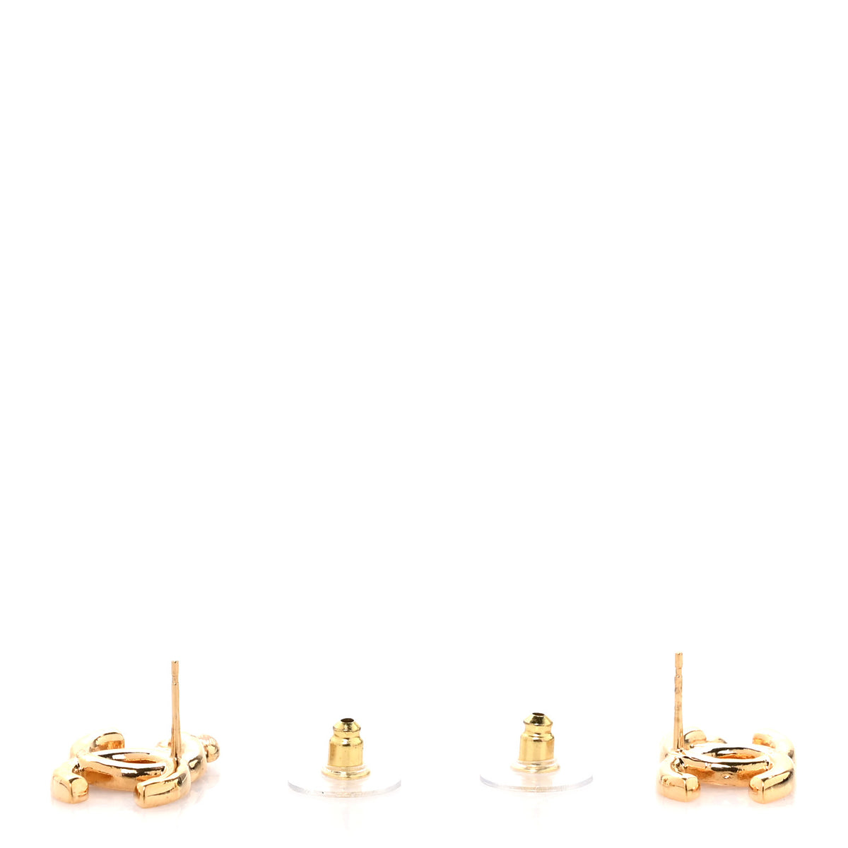 Crystal Wheat CC Earrings Gold