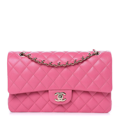 Chanel Caviar Quilted Medium Double Flap Pink 1 of 11