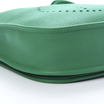 Hermes Taurillon Clemence Evelyne III PM Vert Vertigo 10 of 11