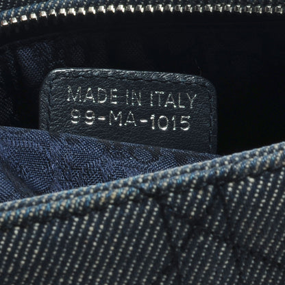 Christian Dior Denim Cannage Large Lady Dior 7 of 9