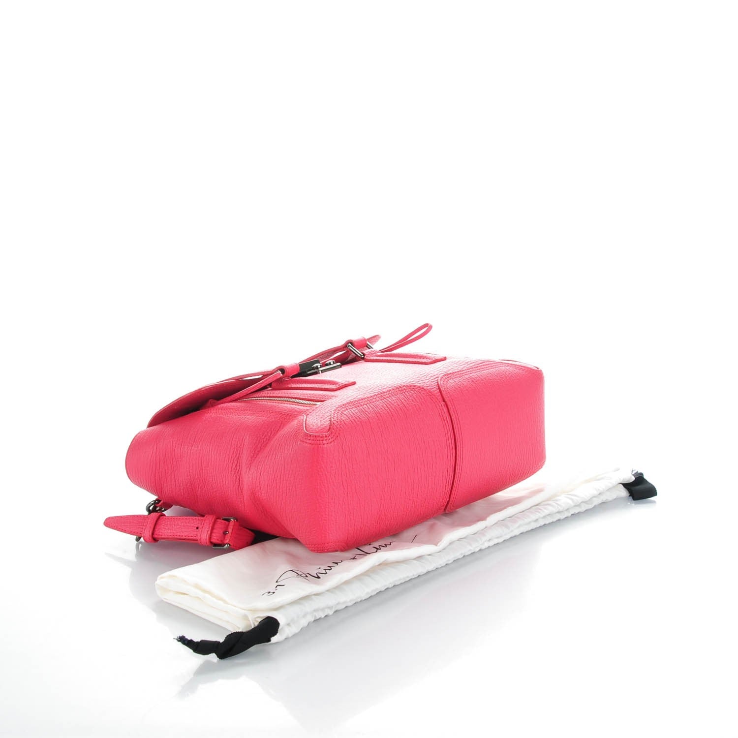 3.1 Phillip Lim 3.1 Textured Calfskin Medium Pashli Satchel Raspberry 4 of 7