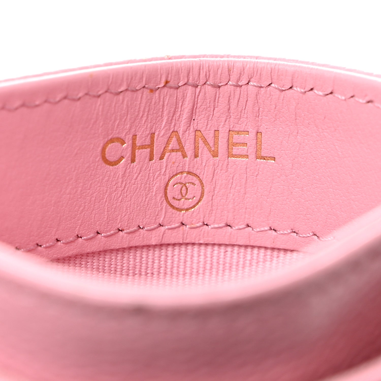 Chanel Caviar Quilted Multi Chain CC Card Holder Pink 6 of 11