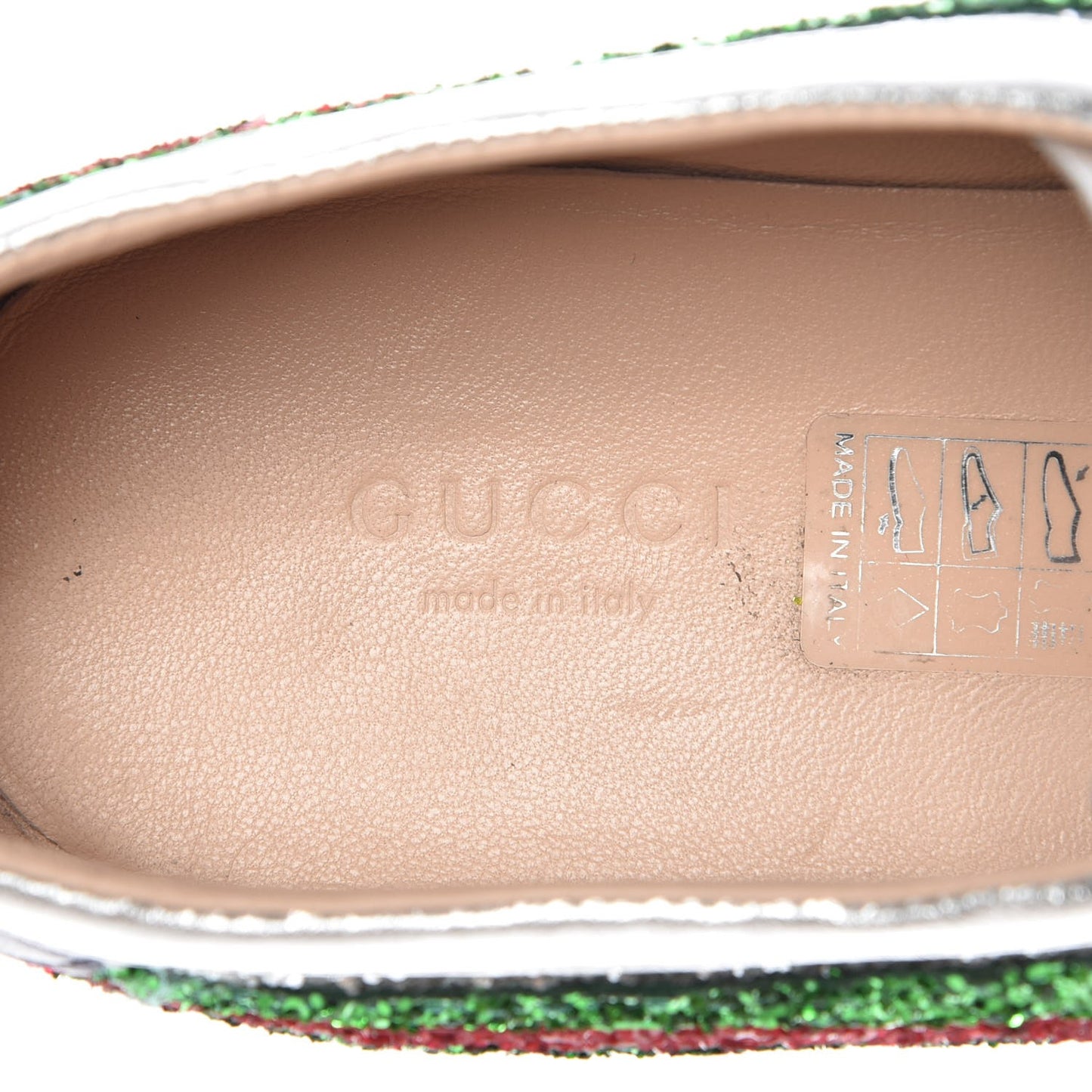 Glitter Fabric Web Falacer Sneakers 39 Silver