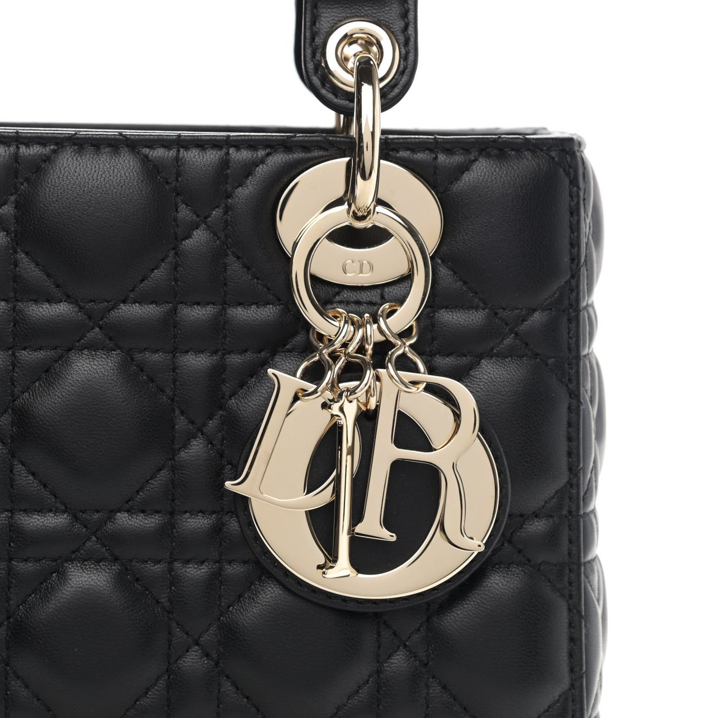 Lambskin Cannage Small My ABCDior Lady Dior Black