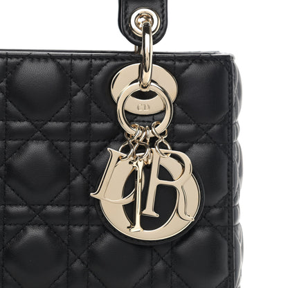 Christian Dior Lambskin Cannage Small My ABCDior Lady Dior Black 8 of 10