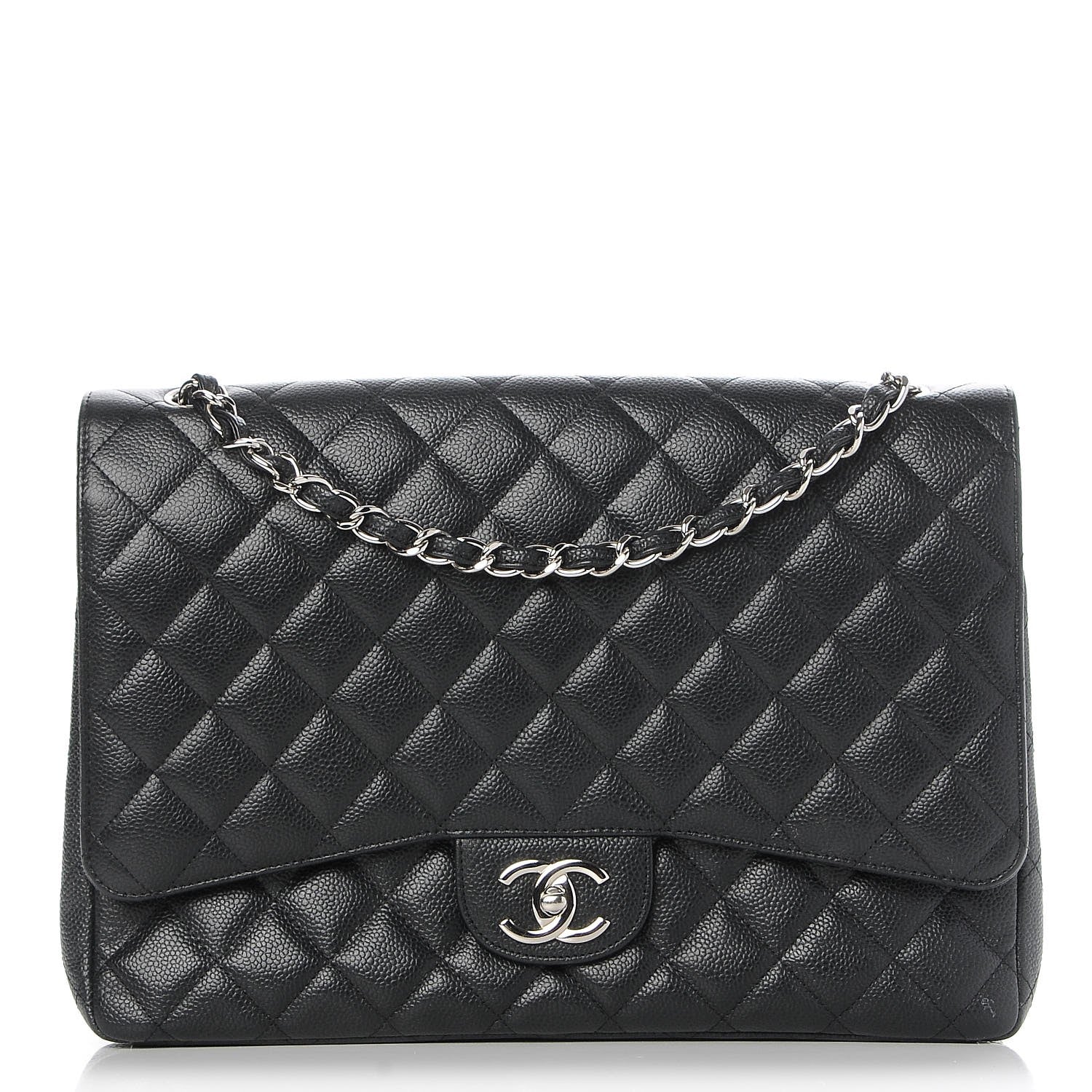 Chanel Caviar Quilted Maxi Double Flap Black 1 of 8