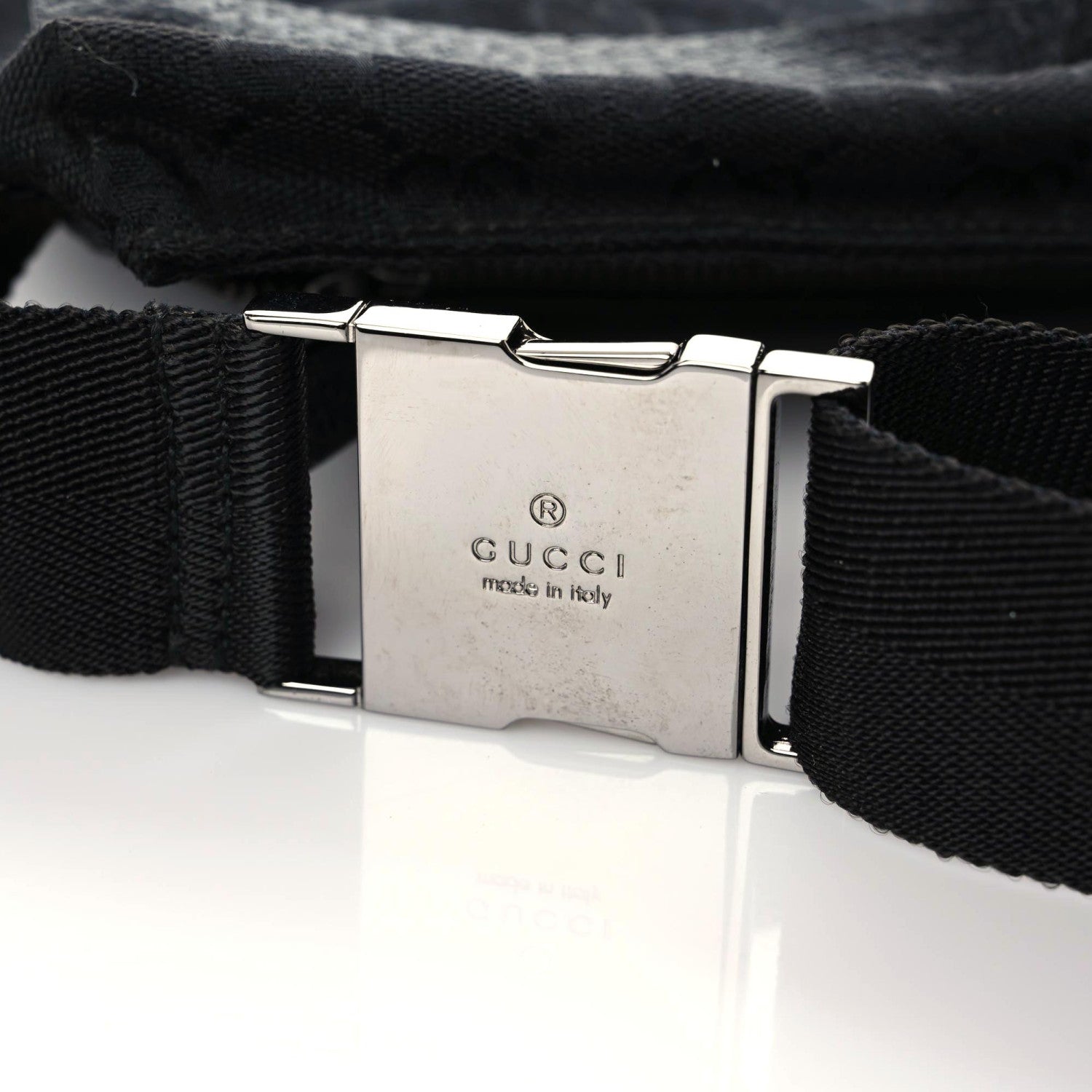 Gucci GG Monogram Double Pocket Belt Bag Black 9 of 11