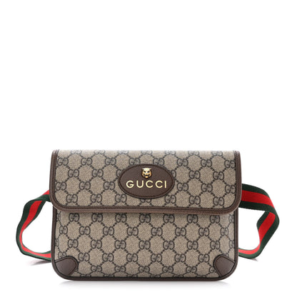 Gucci GG Supreme Monogram Neo Vintage Web Belt Bag Brown 1 of 10