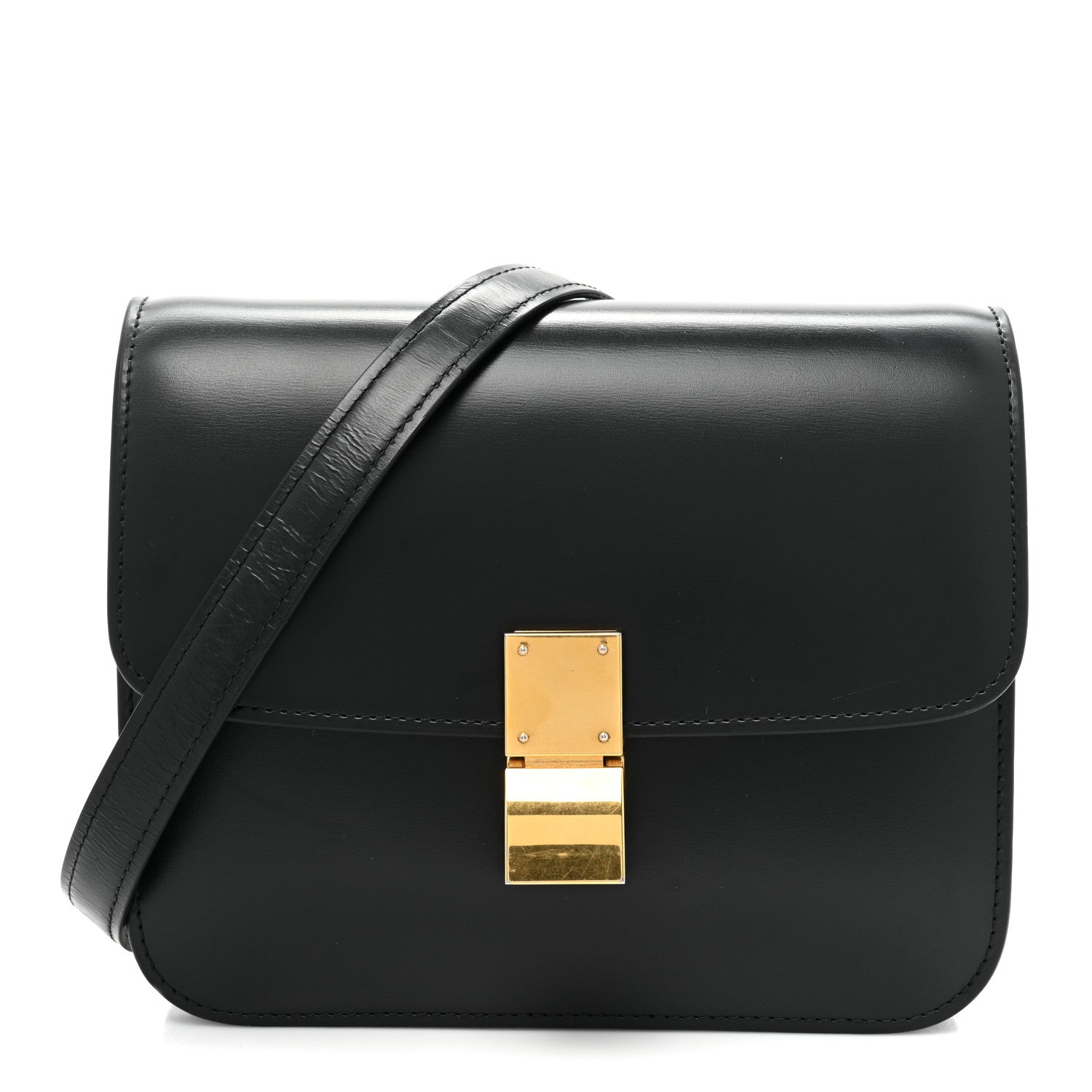 Celine Box Calfskin Teen Classic Box Flap Bag Black 1 of 11