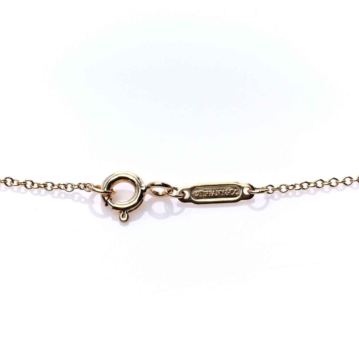 Tiffany 18K Yellow Gold Infinity Pendant Necklace 5 of 6