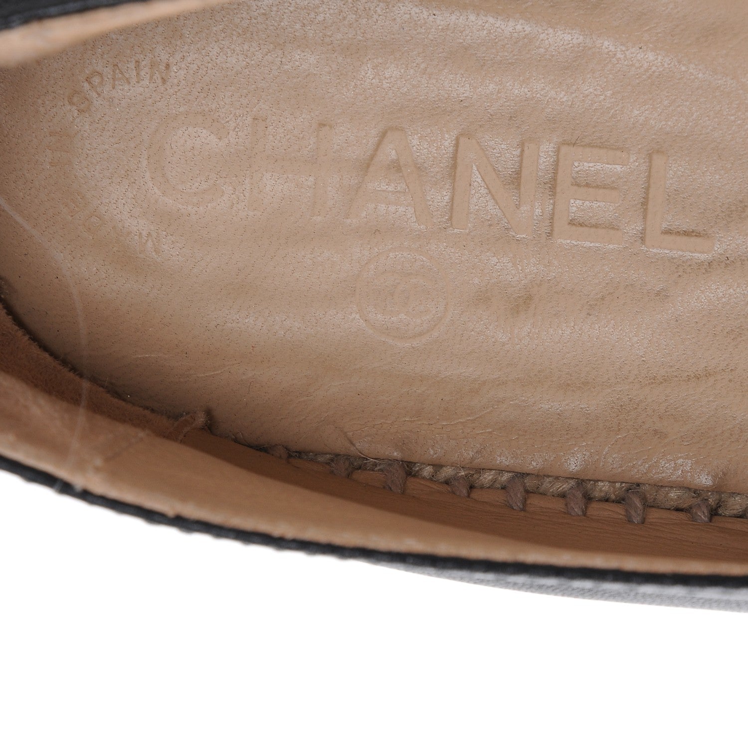 Chanel Lambskin CC Espadrilles 41 Black 8 of 10