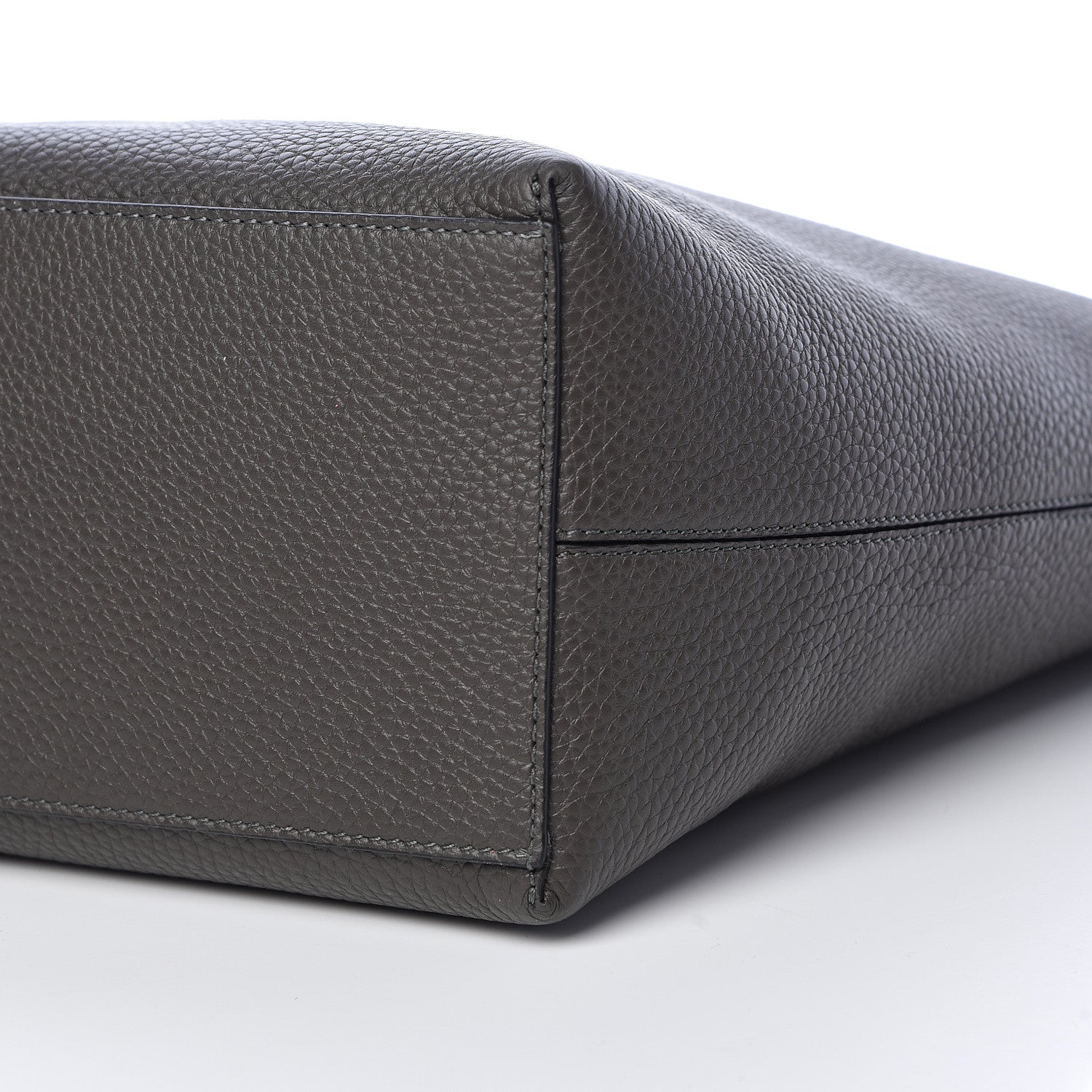 Valentino Garavani Grained Calfskin Rockstud Shoulder Tote Graphite 8 of 9