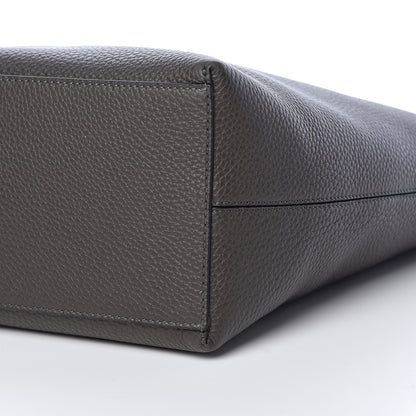 Valentino Garavani Grained Calfskin Rockstud Shoulder Tote Graphite 8 of 9