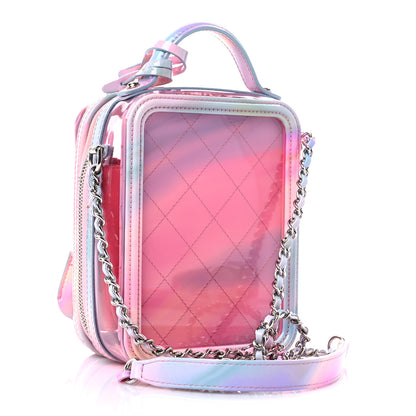 Chanel PVC Patent Calfskin Patent Lambskin Vertical Vanity Case Pink 3 of 9