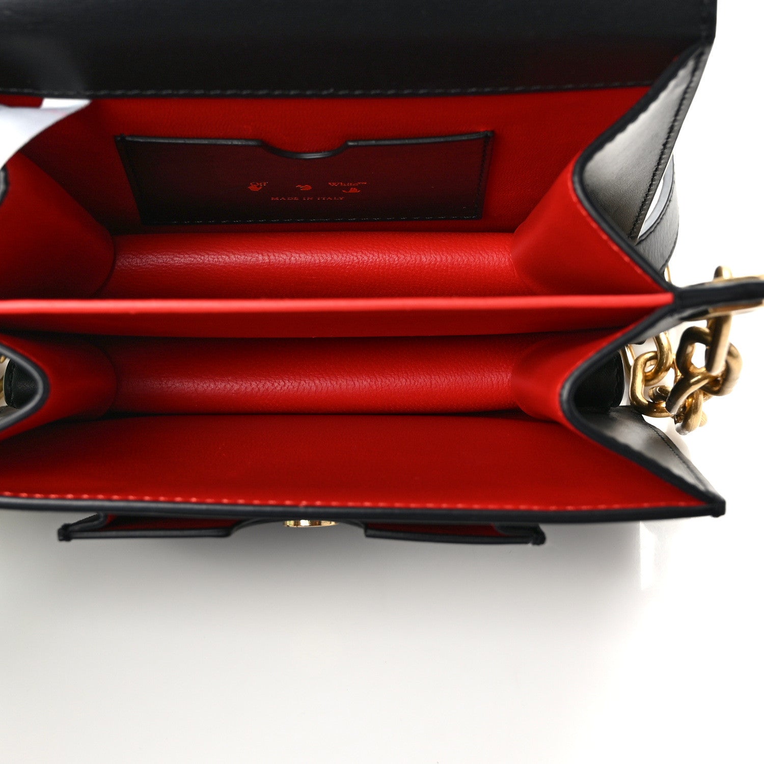 Off-White Calfskin 3D Nail Logo Shoulder Bag Black 5 of 14