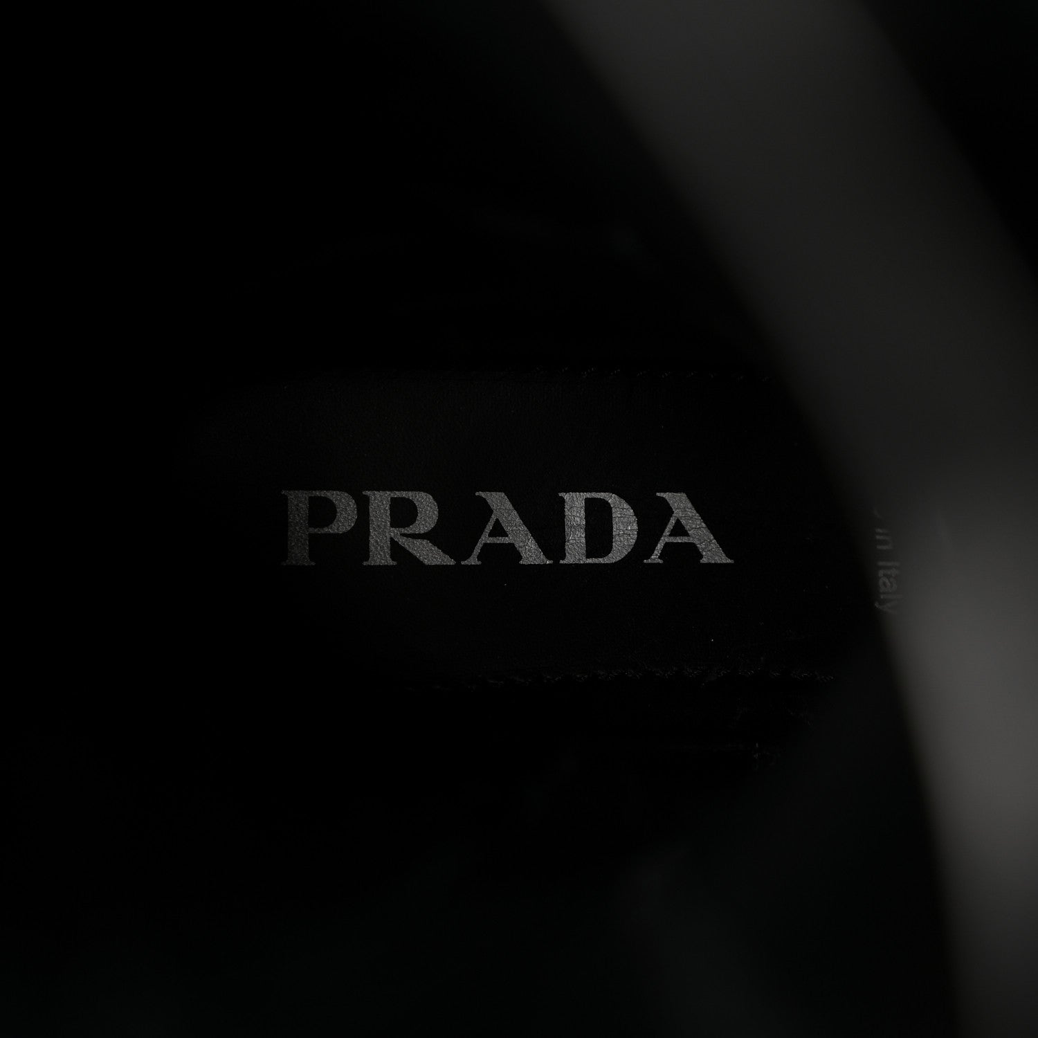 Prada Spazzolato Rois Re-Nylon Metal Triangle Logo Monolith Pouch Pocket 55mm Tall Combat Boots 39 Black 7 of 8