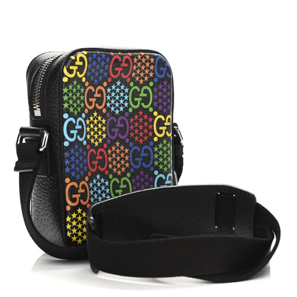 Gucci GG Supreme Monogram Psychedelic Messenger Bag Black 3 of 11