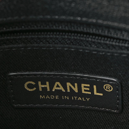 Chanel Shiny Calfskin Goatskin Quilted Medium Coco Curve Messenger Flap Black 6 of 9