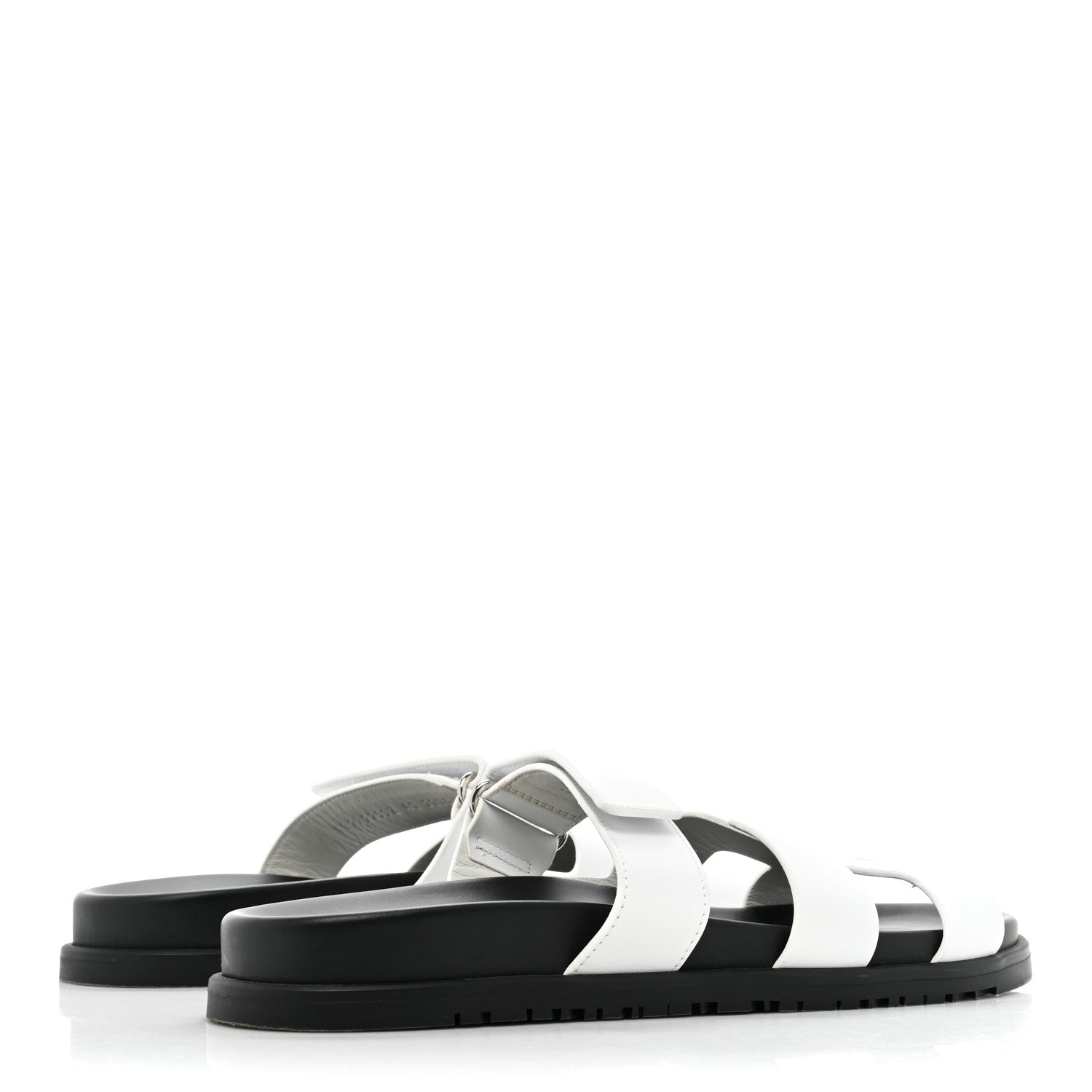 Hermes Calfskin Womens Chypre Sandals 41 White 4 of 9