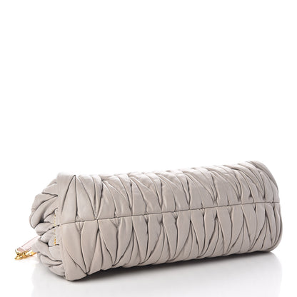 Miu Miu Nappa Matelasse Clutch Pomice Cammeo 4 of 16