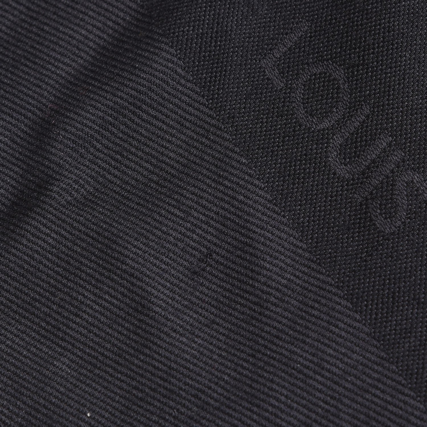 Louis Vuitton Silk Wool Monogram Shawl Black 4 of 10