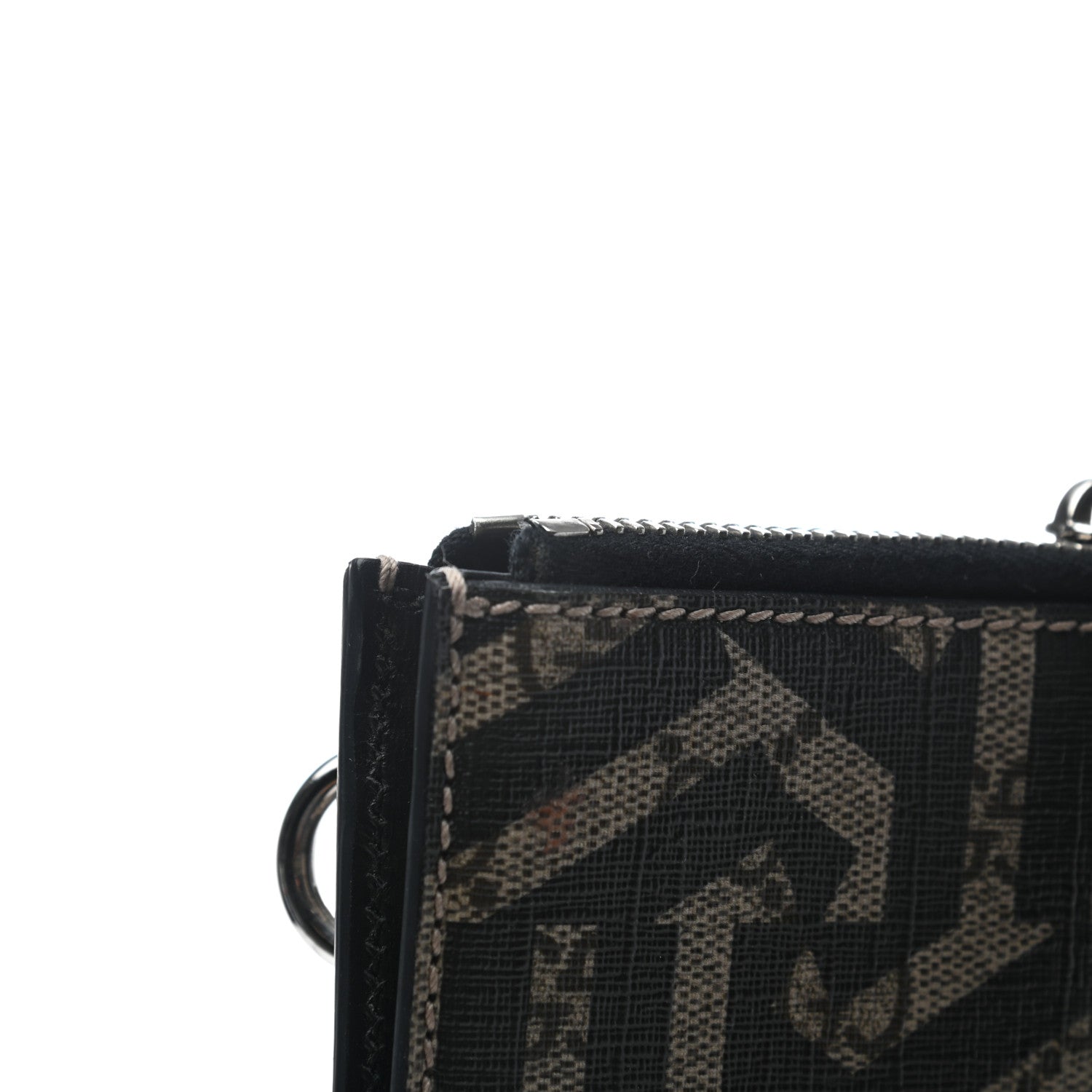 Gucci GG Supreme Monogram Caleido Web Medium Documents Holder Beige Black 8 of 10