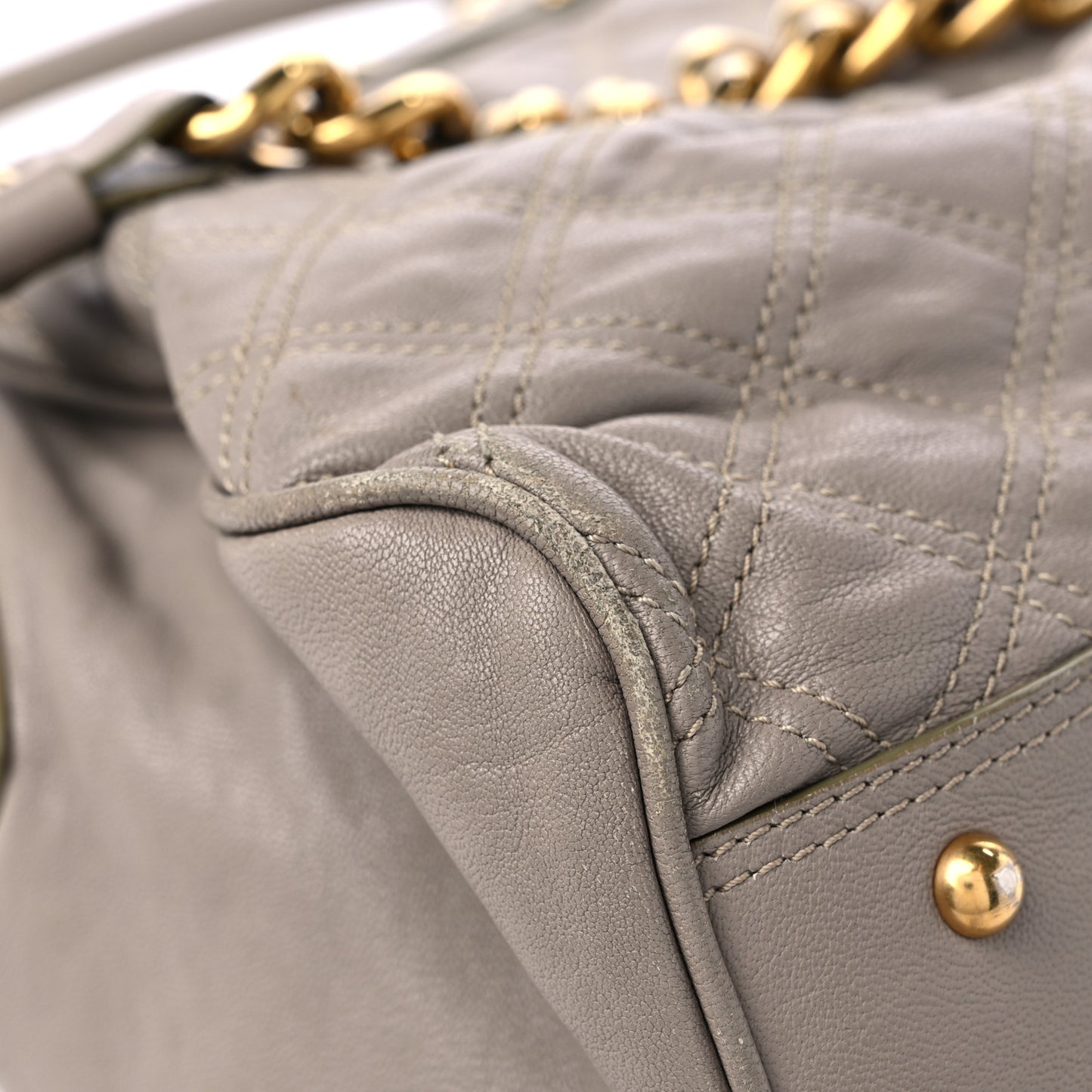 Calfskin Quilted Alyona Grey