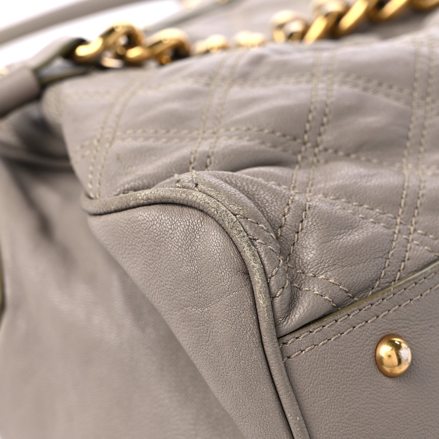 Marc Jacobs Calfskin Quilted Alyona Grey 14 of 24