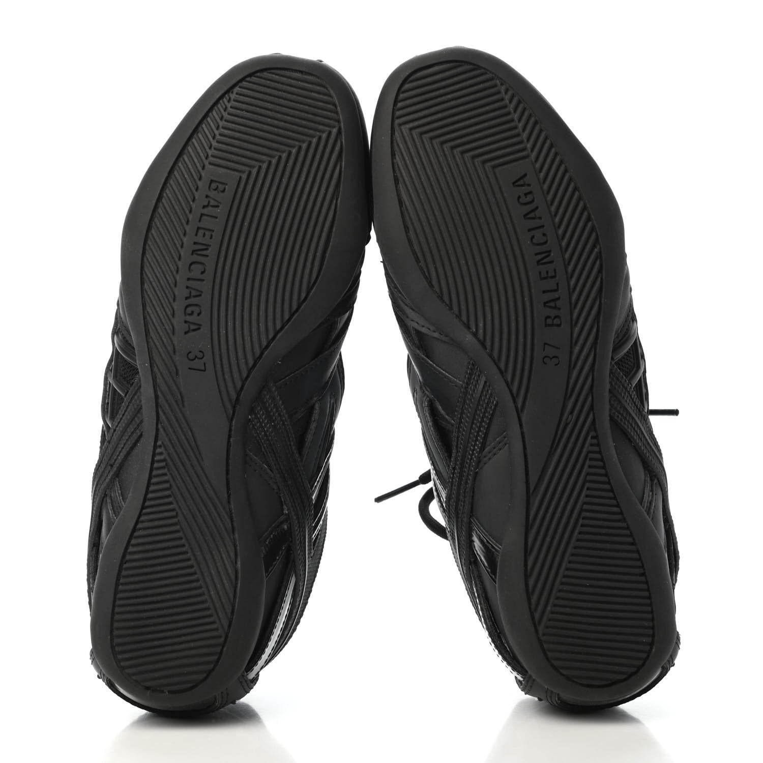 Balenciaga Mesh Rubber Womens Drive Sneakers 37 Black 4 of 4
