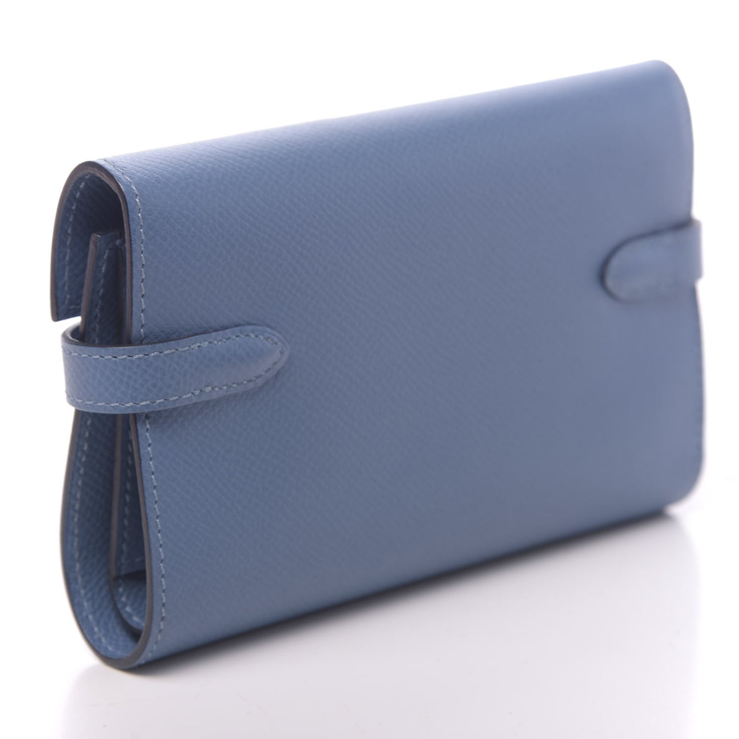 Epsom Medium Kelly Wallet Bleu Agate