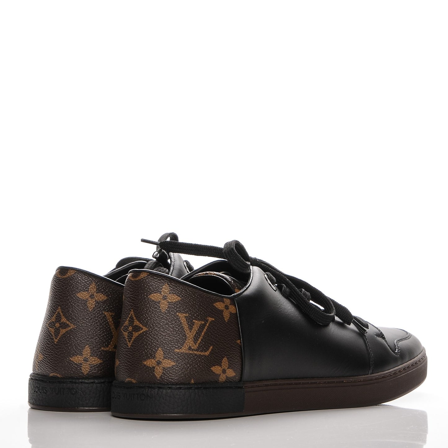 Calfskin Monogram Line Up Sneaker 5 Black